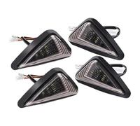 Motorcycle Turn Signal Lights Turn Signal Lights 3 Cables Motorcycle Light DRL Indicator Lamp White/Red/Blue Flashing Turning Bulb(4pcs White Yellow)