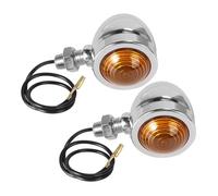 Motorcycle turn signal rear turn signal 2pcs Motorcycle Turn Signal Lights Motorcycle Accessories 12V Turn Signal Lights Indicator Light Flow Turn Signal Light(Silver)