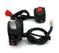 Motorcycle Turn Signal Switch 22mm 7/8" Motorcycle Handle Bar Switches Emergency Flasher Fog Light Horn Turn Signal Electric Start Handlebar Controller Button Switch