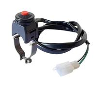 Motorcycle Turn Signal Switch Motorcycle Start And Kill Switch NO/OFF Horn Button Commonly Open Electrical Converter Push Button Ignition Start Handlebar Switch