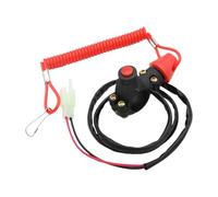 Motorcycle Turn Signal Switch Motorcycle Tether Lanyard Emergency Kill Stop Engine Switch Push Button Universal Motorcycle Handlebar Switch Button Assembly Parts