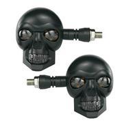 Motorcycle Turn Signals, 12V Universal Skull Design Waterproof Flashing Lights for Motorcycle | for Indoor Fishing Work Travel Survival Hiking Driving Mountain