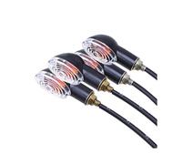 Motorcycle Turn Signals For Suzuki For Harley 4 for pcs/Lot Motorcycle Turn for Signal Light Amber Indicators Blinker for Scooter Flashing Lamp(Black Cover Clear)