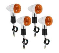 Motorcycle Turning Indicators 4Pcs Motorcycle Turn for Signal Light Universal for Moto Indicator Turning Amber Lamp Bulb Motorbike Lamps Blinker Flash Bike