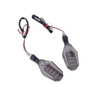 Motorcycle Turning Indicators Pair Universal Motorcycle M10 Indicators Turn for Signal Front Rear Lights Indicator Flasher Stop Light Lamp12V(Red)
