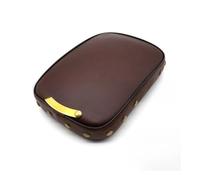 Motorcycle Two-up Seat Motorcycle Black Brown Retro Rivets Pillion Pad Passenger Seat 8 Sucker Suction Cup For For Custom For Chopper