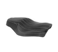 Motorcycle Two Up Seats Single Saddle Two-up Seat Motorcycle Black Sofa Rear Cushion Driver & Passenger For Tour For Sportster 883 For Iron XL1200 04-15