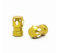 Motorcycle Tyre Valve Aluminium Alloy Dust Protection Cover Wind Resistant Decorative Stem Guard Red Blue Gold Green Orange(gold)