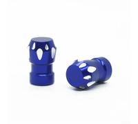 Motorcycle Tyre Valve Aluminium Alloy Dust Protection Cover Wind Resistant Decorative Stem Guard Red Blue Gold Green Orange(Blue)
