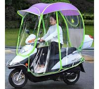 Motorcycle Umbrella Canopy, Fully Enclosed Mobility Scooter Rain Cover - Waterproof Fold-Away Canopy for Universal Mobility Scooters