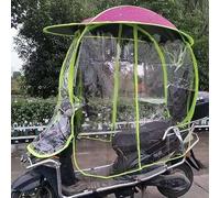Motorcycle Umbrella Mobility Sun ShadeMotorcycle Sunshade Cover - Fully Enclosed Waterproof Canopy for Mobility Scooters - Fold-Away Design Universal Fit Accessory
