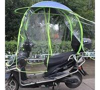Motorcycle Umbrella Mobility Sun ShadeMotorcycle Sunshade Cover - Fully Enclosed Waterproof Canopy for Mobility Scooters - Fold-Away Design Universal Fit Accessory