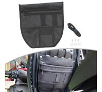 Motorcycle Under Storage Pouch, 1 Pack Lower Back Storage Bag for On-the-Go Tool Organization Sturdy Ballistic Fabric Black Nylon Canvas Design for Nmax 155 V1/V2 Riders