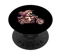Motorcycle Unicorn Peace Symbol Rider PopSockets Adhesive PopGrip