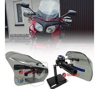 Motorcycle Universal Hand Guards Windshield Deflectors 1 Pair Adjustable Handguards Wind Cold Protectors 10mm Mounting Hole Wind Guards For BUELL ulysses xb9 xb12 r 1125 m2 x1 s2 (Smoke)