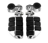 Motorcycle Universal Highway Pegs Foot Rests Fit Engine Guard Crash Bar 1-1/4" Or 1" Compatible with BMW Harley davidson Yamaha Honda