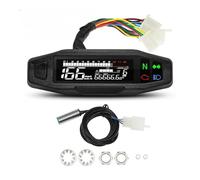 Motorcycle Universal RPM Tachometer Speedometer Speed Gauge Tacho Meter Digital Odometer Instrument Sensor Set For Motorcycle(Type c)