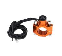Motorcycle Universal Start Kill Switch Engine ON OFF Stop Button Compatible With XC EXC SXF EXCF CRF YZ YZF KX KLX(Orange)