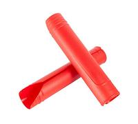 Motorcycle Upper Fork Guards Hard Plastic Wraps Protective Cover for Fork with Diameter from 50mm-60mm Universal Accessories (Red)