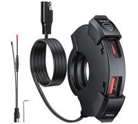 Motorcycle USB Charger,18W QC 3.0 & 30W PD Type C Dual USB Motorbike Phone Charger, 12V/24V Motorcycle Socket Waterproof for Phones, Tablets, Digital Cameras, GPS