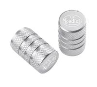 Motorcycle valve caps For FB Mondial Flat Track 125 HPS 250 Hipster 300 Pagani 1948 Sport Classic SMT SMX Enduro Motard Wheel Tire Valve Caps(Silver)