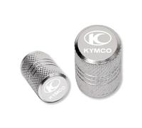 Motorcycle valve caps For KYMCO AK550 XCITING 250 300 350 400 400S 500 DownTown 125 300i Motorcycle Accessories Wheel Tire Valve Caps Airtight Covers(Silvery)