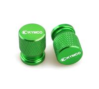 Motorcycle valve caps For KYMCO DOWNTOWN 125i 200i 300i 350i CT300 Universal Accessories CNC Aluminum Wheel Tyre Valve Cap Air Port Cover Cap(Green)
