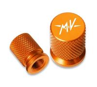 Motorcycle valve caps For MV Agusta F3 675 800 Brutale 800 1000 Turismo Veloce RC Motorcycle Accessories Wheel Tire Valve Caps Covers(Orange)