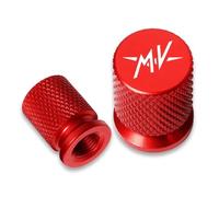 Motorcycle valve caps For MV Agusta F3 675 800 Brutale 800 1000 Turismo Veloce RC Motorcycle Accessories Wheel Tire Valve Caps Covers(Red)