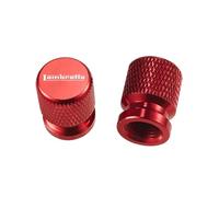 Motorcycle valve core cover For Lambretta LN 125 151 150 V-Special 50 200 2Pcs Motorcycle Accessories Tire Valve Air Port Stem Cover Caps(Red)