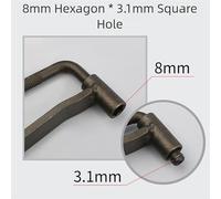 Motorcycle Valve Screw Adjusting Tool Set 8mm 9mm 10mm Hex Socket Wrench for Scooters, Metal Alloy Construction with Anti-Rust Plating, for Precision Square Hole Design (C)