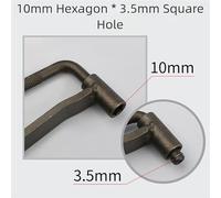 Motorcycle Valve Screw Adjusting Tool Set 8mm 9mm 10mm Hex Socket Wrench for Scooters, Metal Alloy Construction with Anti-Rust Plating, for Precision Square Hole Design (B)