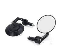 Motorcycle Vehicle All-Terrain Universal Handlebar End Rearview Mirrors 95MM Glass Side Mirror Motorbike Convex Lens Motorbike Side Mirrors(AA)