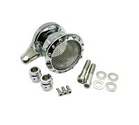 Motorcycle Velocity Stack Air Cleaner Air Filter Intake Black Chrome Compatible For Harley Sportster Iron XL883 XL1200 Custom(Chrome)