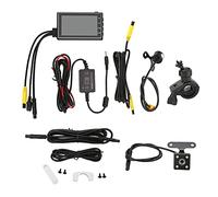 Motorcycle Video Driving Recorder Dual Camera Front Rear 1080P + 720P Dash Cam for Cars - Continuous Loop Recording, Waterproof Lens, Easy Installation