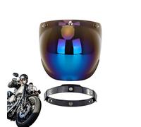 Motorcycle Visor, Face Visor, Bubble Lens for Rainy Weather Long Distance Touring Night Urban Commuting Sunny Day Protection