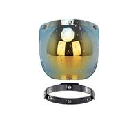 Motorcycle Visor Lens, Bubble Helmet Shield, Windproof Anti Fog Coating, Uv Resistant Clear Wide View for Night Riding, Rainy Weather, City Commute, Sunny Touring,1 Piece