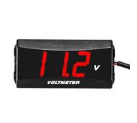 Motorcycle Voltage Meter - 12V-48V LCD Gauge, Electronic Voltage Display For Motorbike & Electric Vehicle | Waterproof Volt Meter For Real-Time Battery Monitoring And Accessories