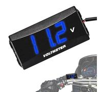 Motorcycle Voltage Meter - 12V-48V LCD Gauge, Electronic Voltage Display For Motorbike & Electric Vehicle | Waterproof Volt Meter For Real-Time Battery Monitoring And Accessories