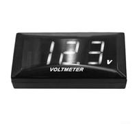 Motorcycle Voltmeter 12V-150V Real-Time Display Compact Design For Electric Vehicle for battery Monitoring(white light)