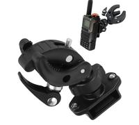 Motorcycle Walkie Talkie Bracket Mount, Adjustable Handlebar Clip for Ham CB Radio Walkie Talkies Handheld Radio Clamp, Bike Two Way Radio Holder with Clip