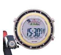 Motorcycle Watch - Waterproof Handlebar Clock | Clock with Luminous Dial for Motorcycle Mount, Digital Clock with Stainless Steel Adhesive Motorcycle Holder, Electric Watch