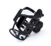 Motorcycle Water Cup Holder for Yamaha Raptor 2019-2024-pr, Adjustable Shockproof Motorcycle Cup Holder Durable Expandable Motorcycle Water Bottle Holder,B Black