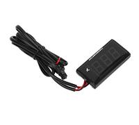 Motorcycle Water Temperature Gauge Ultra-thin LCD Display ABS Housing Water Temperature Gauge for Modification DC12V (Blue)