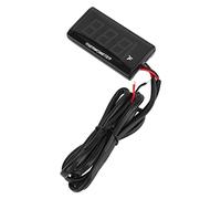 Motorcycle Water Temperature Gauge Ultra-thin LCD Display ABS Housing Water Temperature Gauge for Modification DC12V (Green)