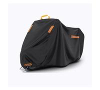 Motorcycle Waterproof Outdoor Cover All Weather Protection UV Dust Resistant Heavy Duty For Piaggio MP3 500 Motorbike Cover(Black,XL)