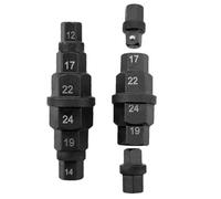Motorcycle Wheel Axle Spindle Tools - 12-24mm Compact Universal Tool - Spindle Nut Socket - for Bearing Nut Tire Wheel Fork Rear Automotive Mechanic Garage Shop