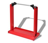 Motorcycle Wheel Balancer Red Steel 39x20x44cm Adjustable Cones Bearings DIY Pro
