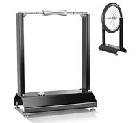 Motorcycle Wheel Balancer Stand, Portable Heavy-Duty Truing Stand with Rotating Adjustment, Wheel Maintenance Balancing Rack, Precision Wheel Alignment for Motorcycle Bicycle Dirt Bikes