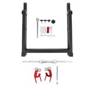 Motorcycle Wheel Balancer Truing Stand Heavy Duty Steel Adjustable Centering Cones Portable Foldable Design for Sport Dirt Bike ATV UTV Wheel Maintenance and Bearing Check